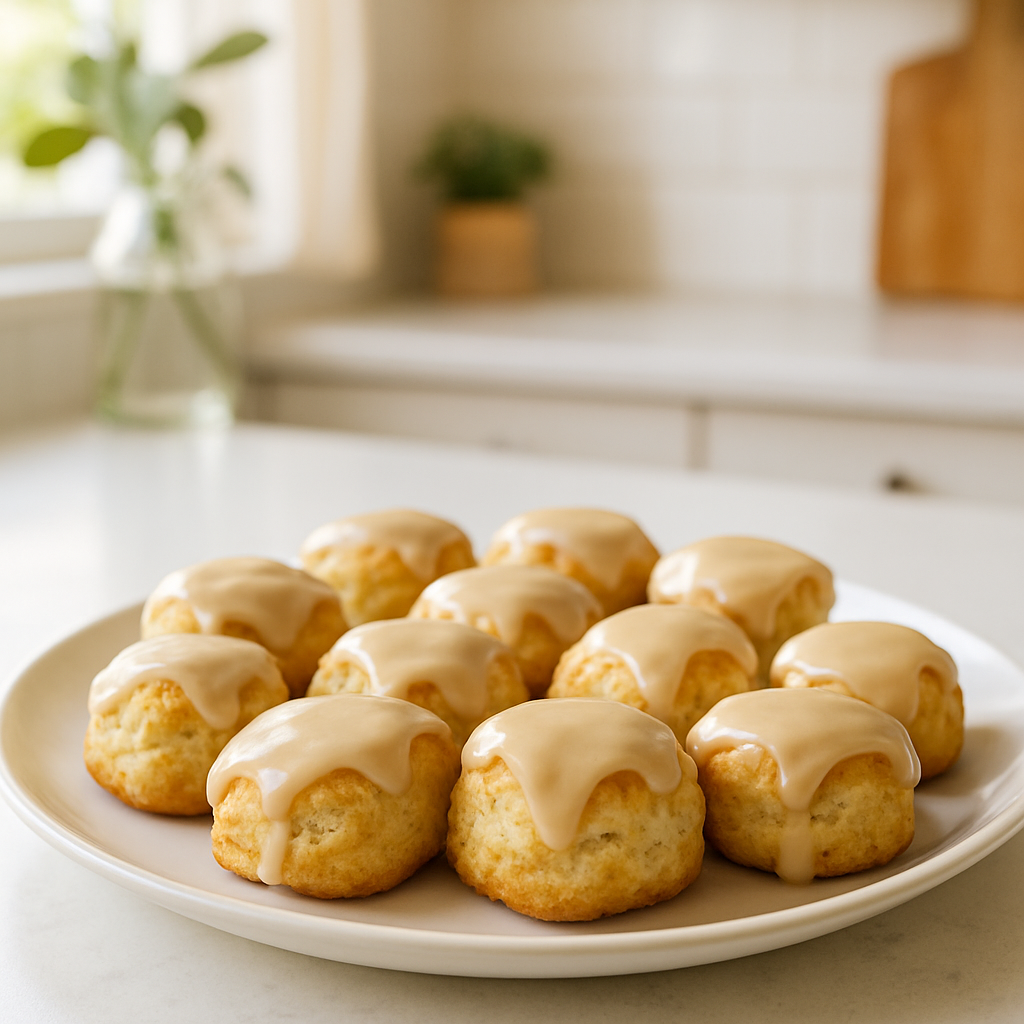 Maple Glazed Biscuit Bites