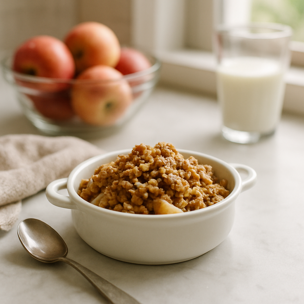 Toaster Oven Apple Crisp for Two