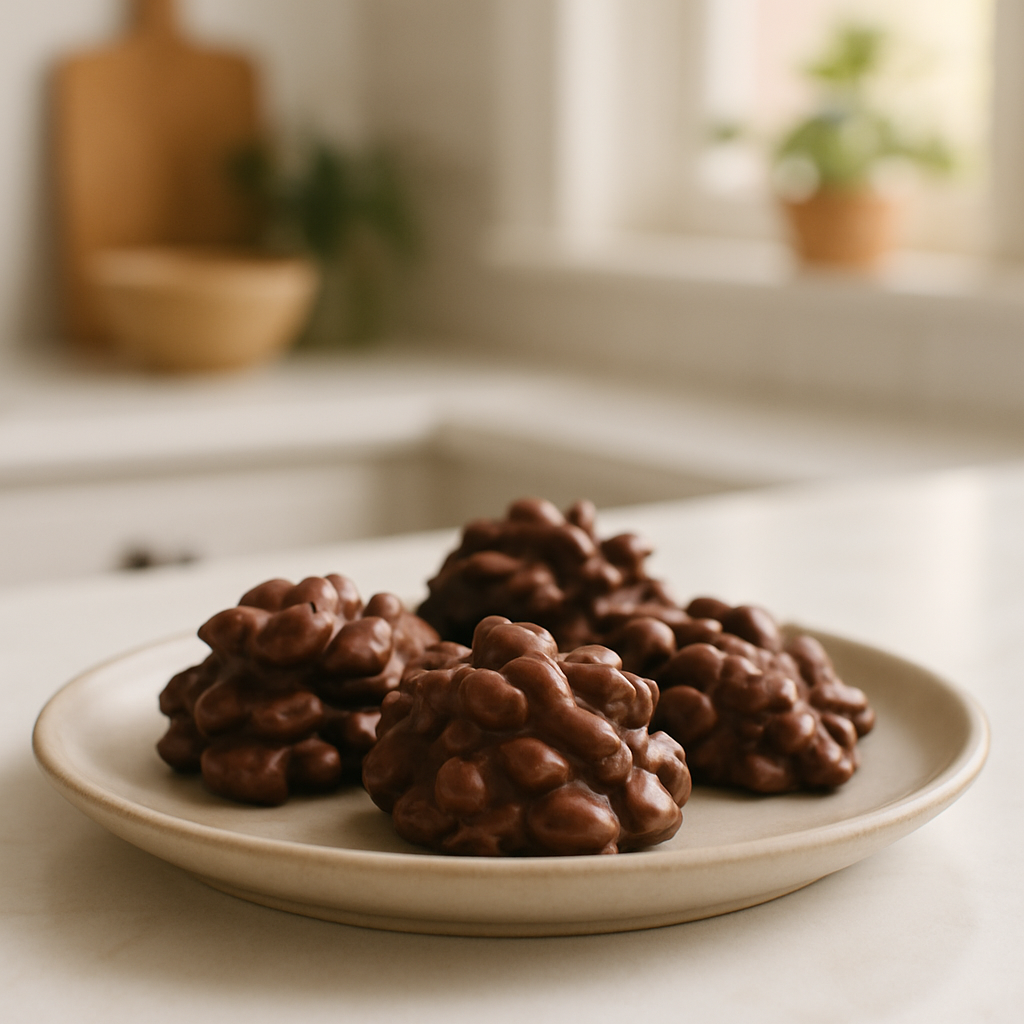 Toaster Oven Chocolate Peanut Clusters