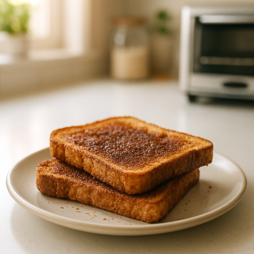 Toaster Oven Cinnamon Sugar Toast