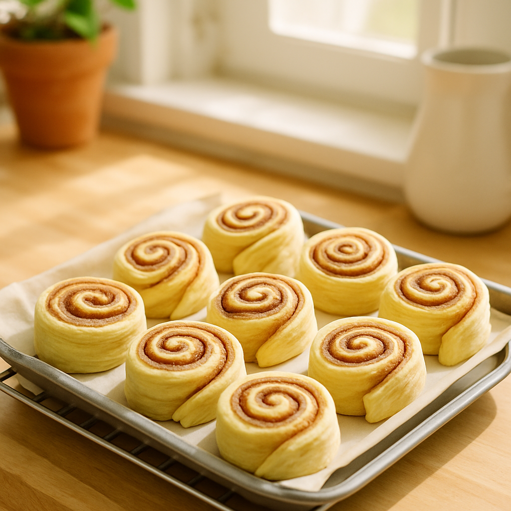 Toaster Oven Croissant Cinnamon Rolls step
