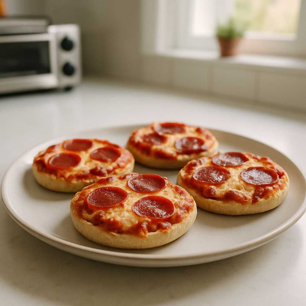 Toaster Oven English Muffin Pizzas