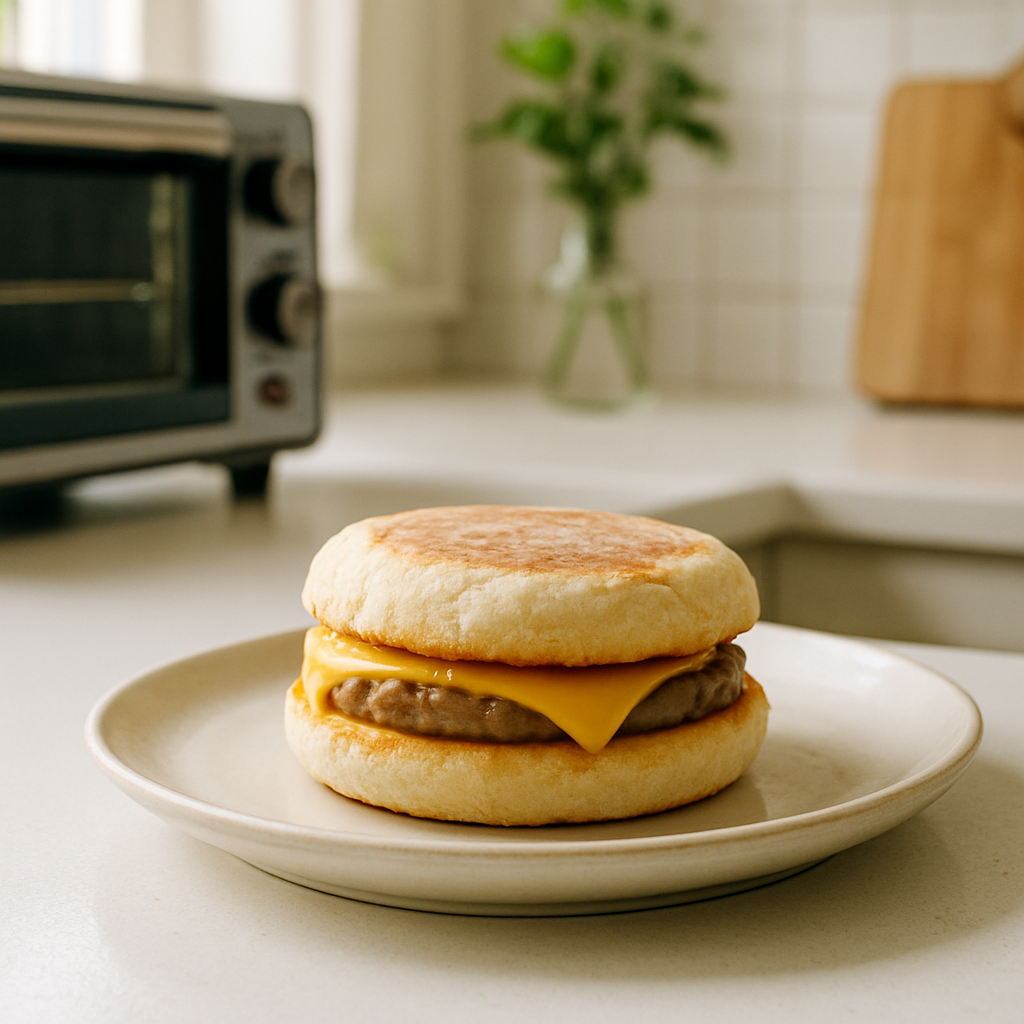 Toaster Oven Frozen Breakfast Sandwich