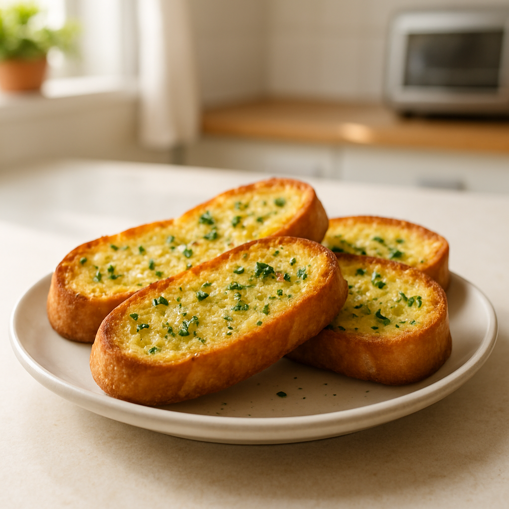 Toaster Oven Garlic Bread