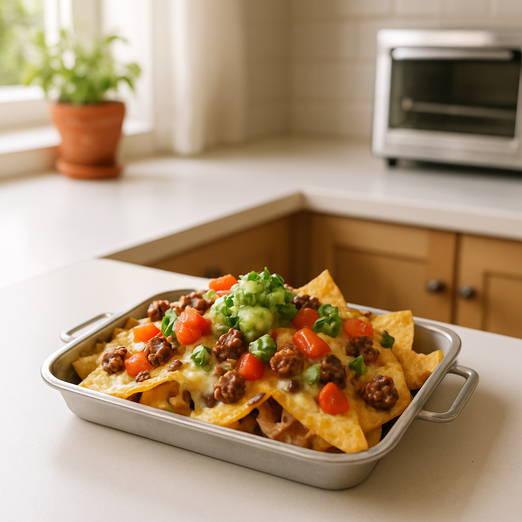 Toaster Oven Loaded Nachos