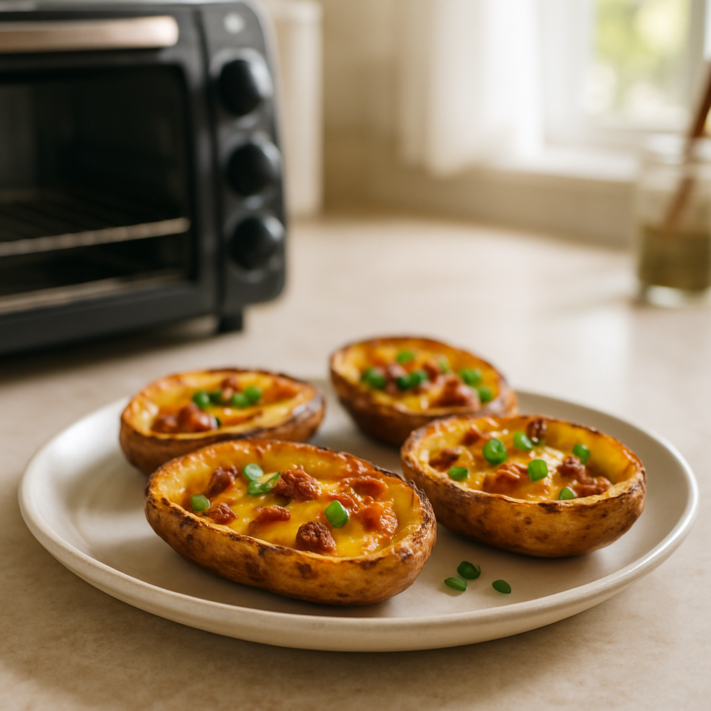 Toaster Oven Loaded Potato Skins