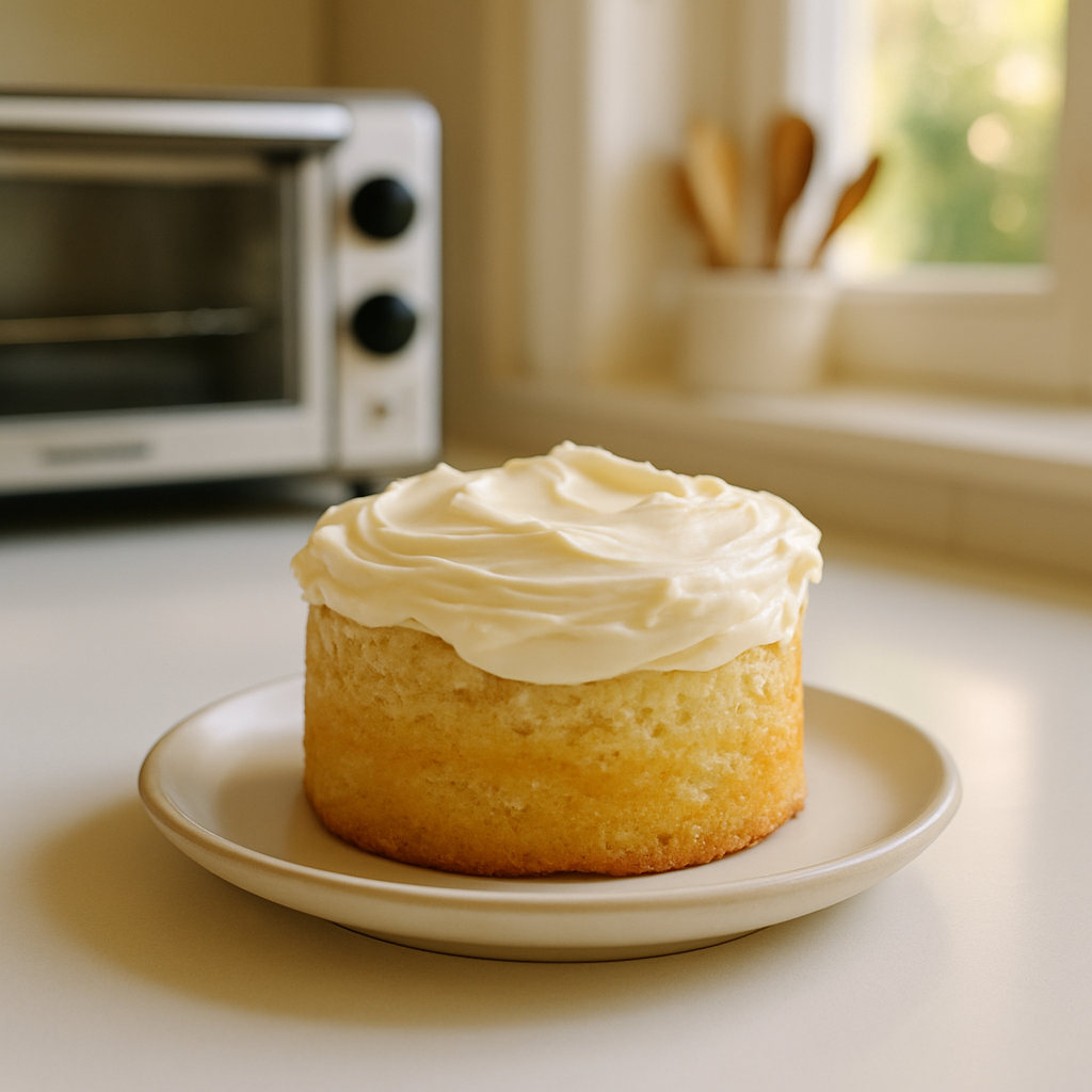 Toaster Oven Mini Vanilla Cake