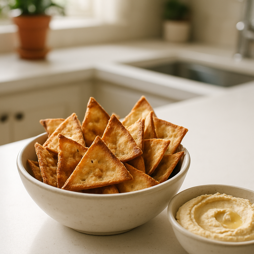 Toaster Oven Pita Chips