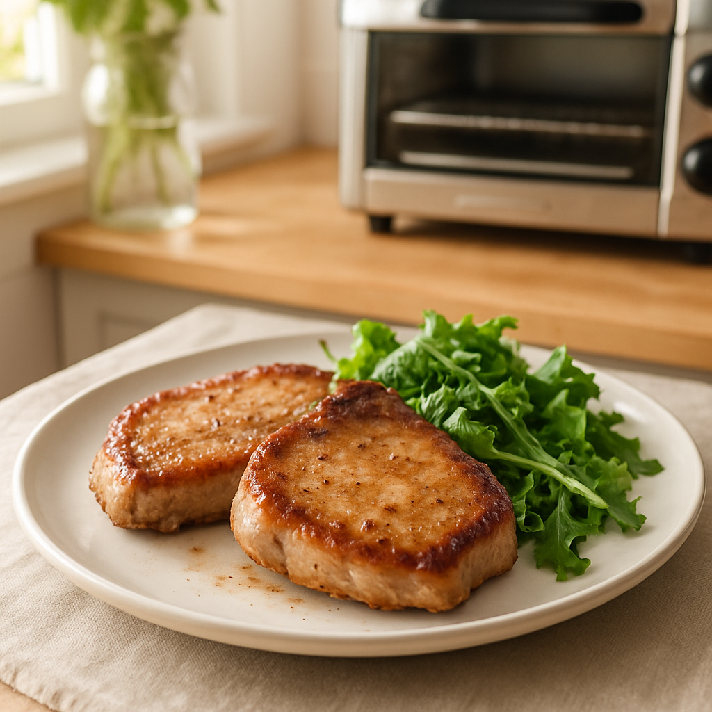Toaster Oven Pork Chops for Two